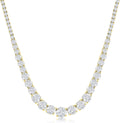 Sterling Tennis Necklace with Cubic Zirconia, 17-inch X8591