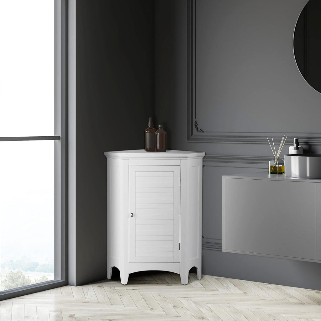 White Bathroom Storage Floor Cabinet D3242