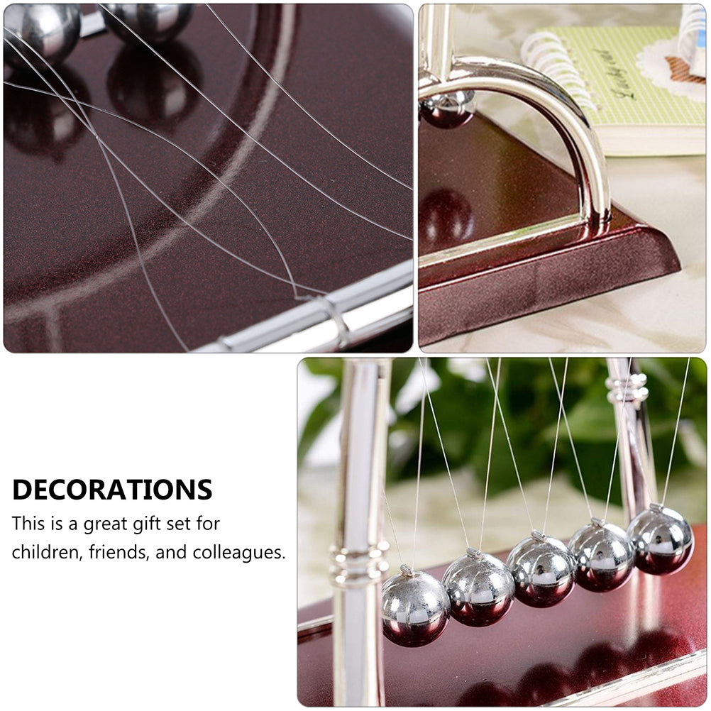 2pcs Newtons Cradle Desktop Pendulum Science Motion Swing Desk Ornament A719728