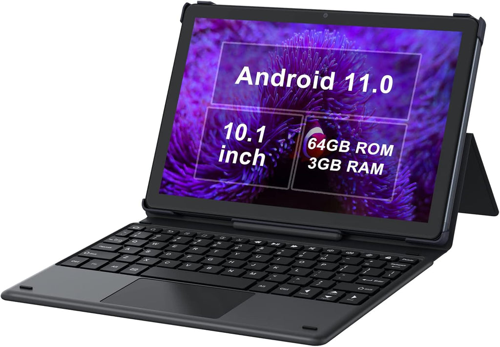 Android 11 Tablet 10.1 inch 2 in 1 Octa-Core 3GB RAM 64GB ROM with Keyboard T92211