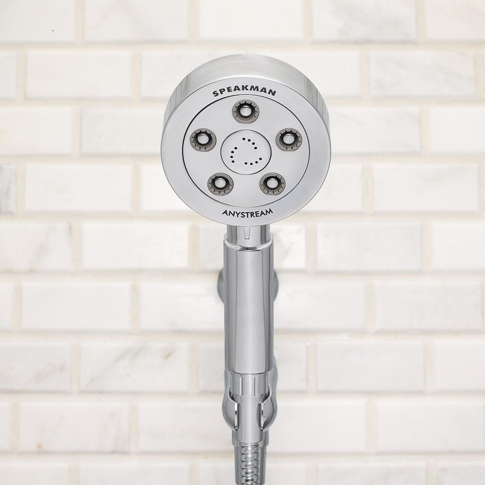 Polished Chrome Handheld Shower Head with Hose, 2.5 GPM Pack of 2 B4962