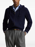 Polo Ralph Lauren waffle-knit wool-cotton hooded sweater