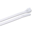 White 11 in. Cable Tie 75 lb. 100-Pack Case of 10 V877