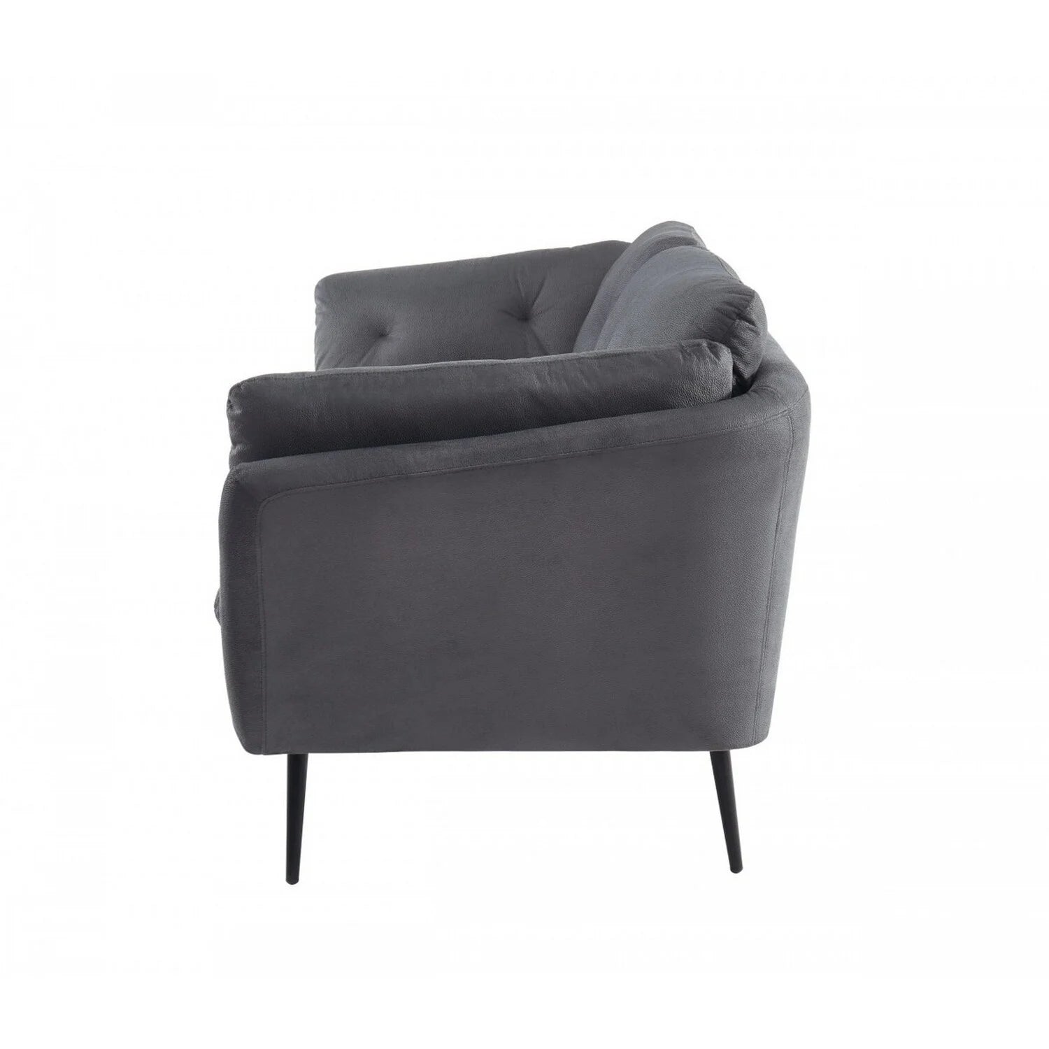 Dark Gray Fabric Upholstered Sofa L87508