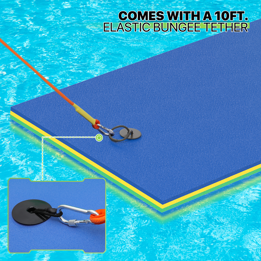9x3FT 3-Layer Tear-Resistant XPE Foam Water Floating Pad C211