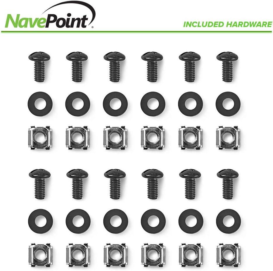 9U Portable Rolling Network Rack with Adjustable Depth P7579