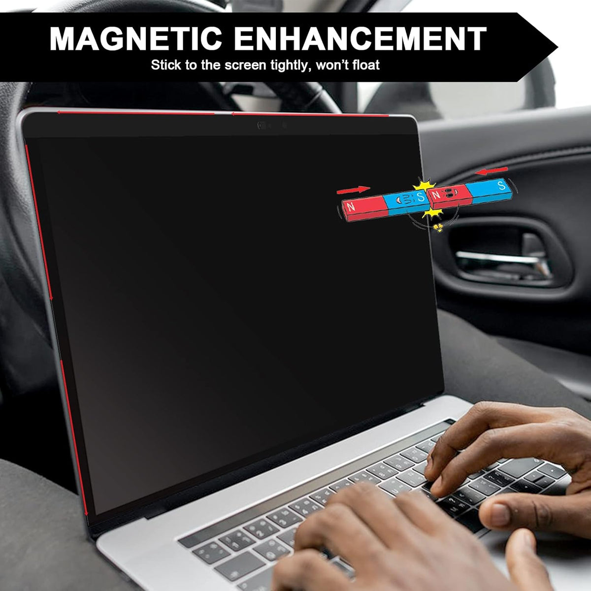 Magnetic Removable Anti Glare Blue Light Screen Protector for MacBook Pro 13 Inch with Camera Cover C826810