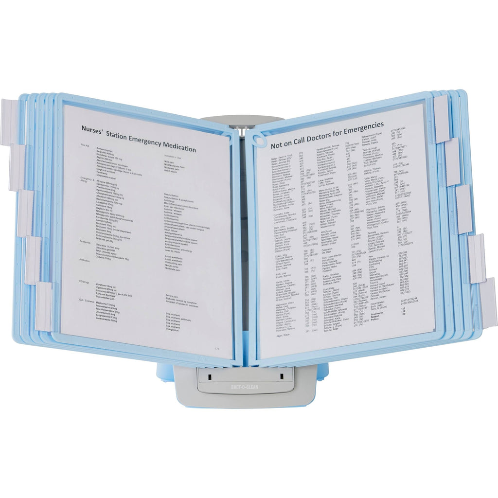 Blue/Gray Desk Reference System, 20 Sheet Capacity I12980
