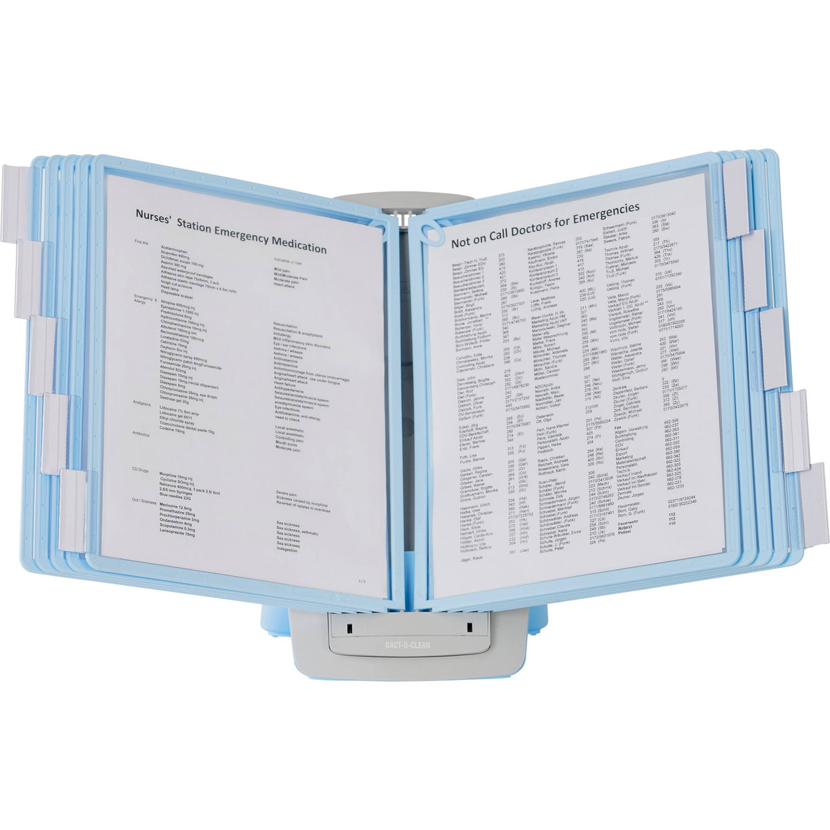 Blue/Gray Desk Reference System, 20 Sheet Capacity I12980