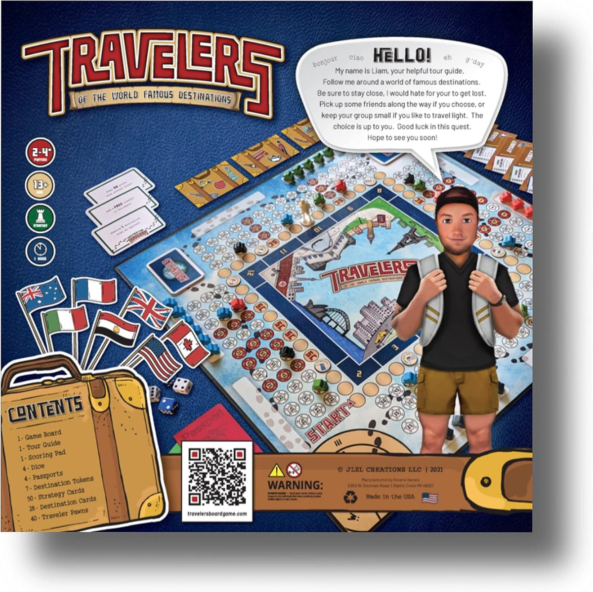 Strategy Board Game for 2-4 Players, Ages 13+ H870