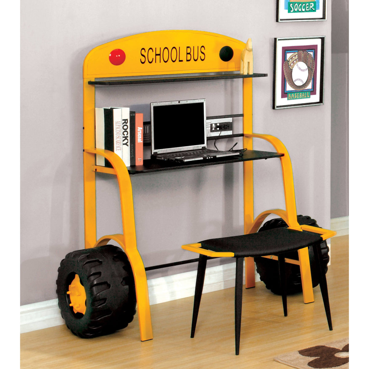 Yellow School Bus Desk Set C138