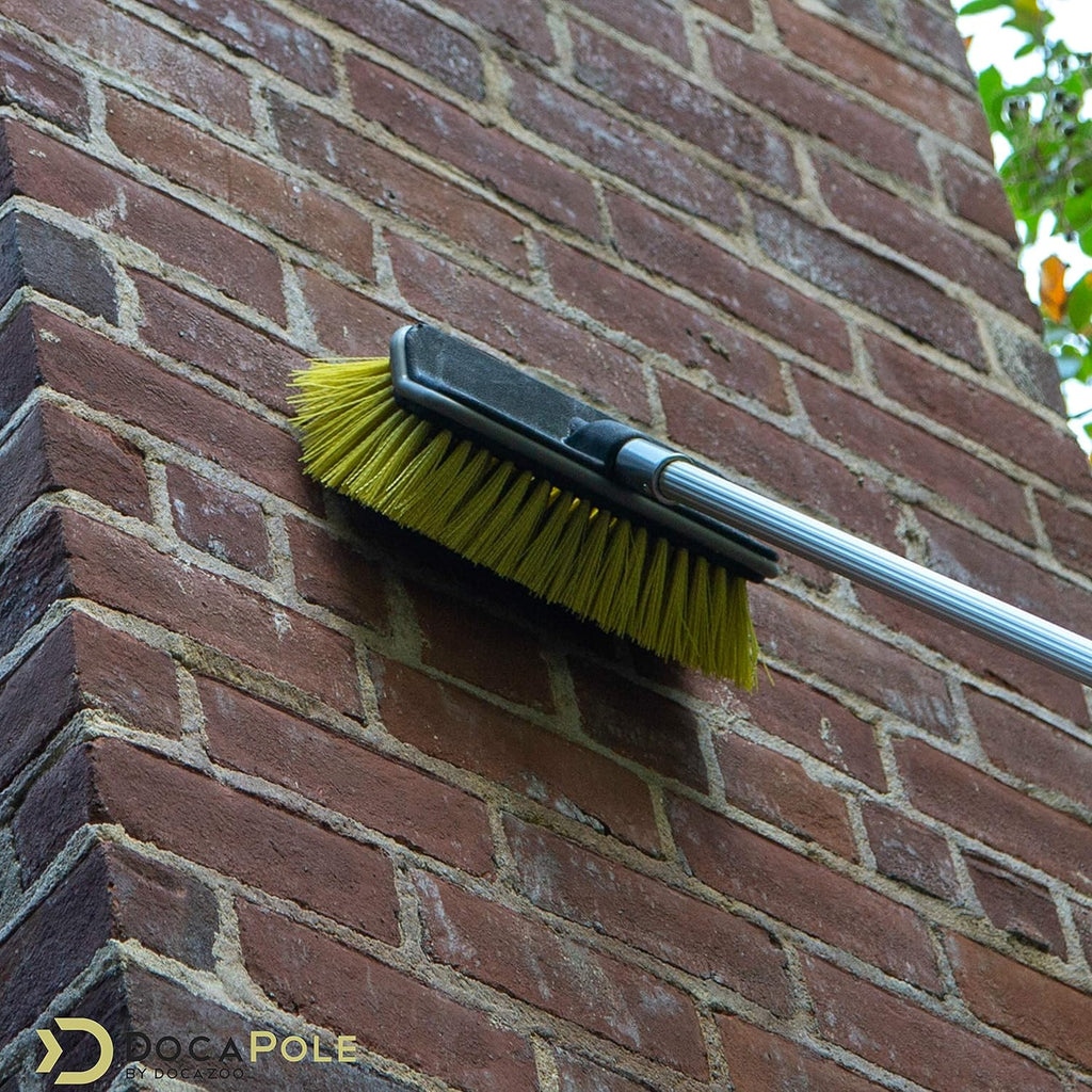 6-24 Foot Hard Bristle Brush Extension Pole with Telescopic Pole G26950