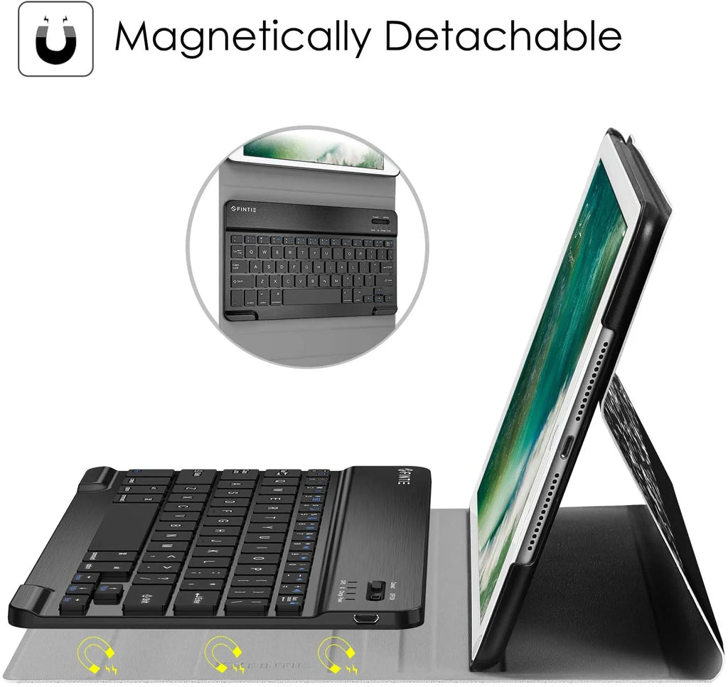 Slim Shell Stand Cover Keyboard Case for iPad 9.7 6th/5th Generation and iPad Air 2 C9419