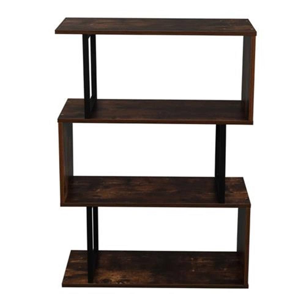 Brown 3-Tier Metal Bookcase L570829