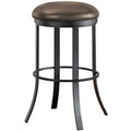 Matte Black Swivel Bar Stool Z29882