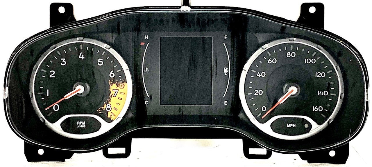 Pre-Owned 2018 Jeep Renegade Cluster Speedometer Speedo w/ Tachometer 3.5 Screen 81k OEM Z620111