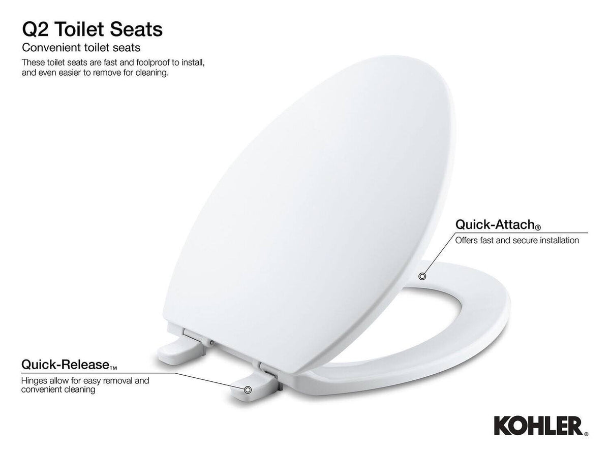 Elongated Toilet Seat - Navy F74518