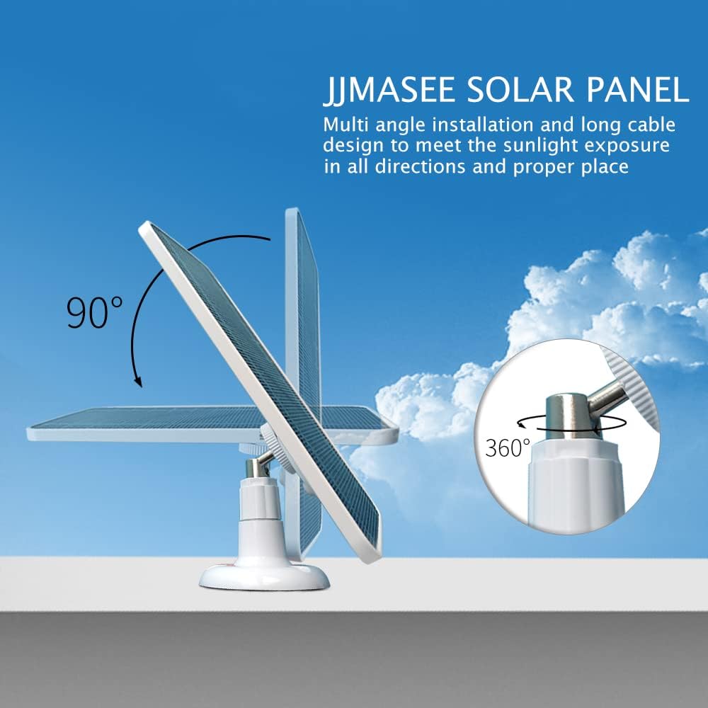 3 Pack Solar Panel with 13 FT Cable and Adjustable Wall Mount O60153