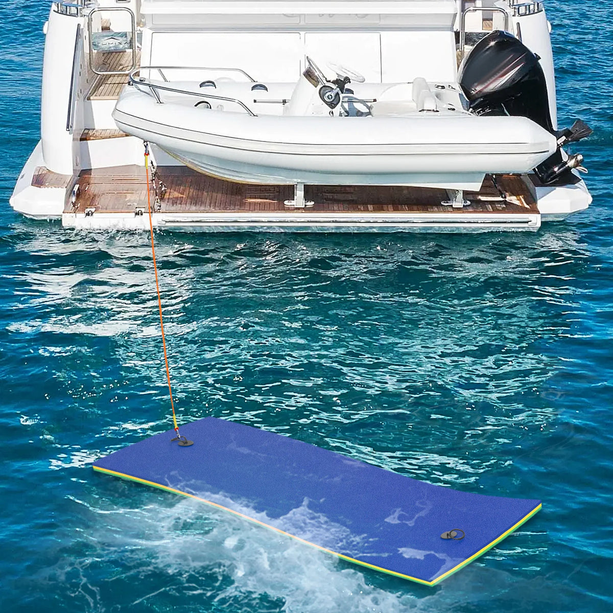 9x3FT 3-Layer Tear-Resistant XPE Foam Water Floating Pad C211