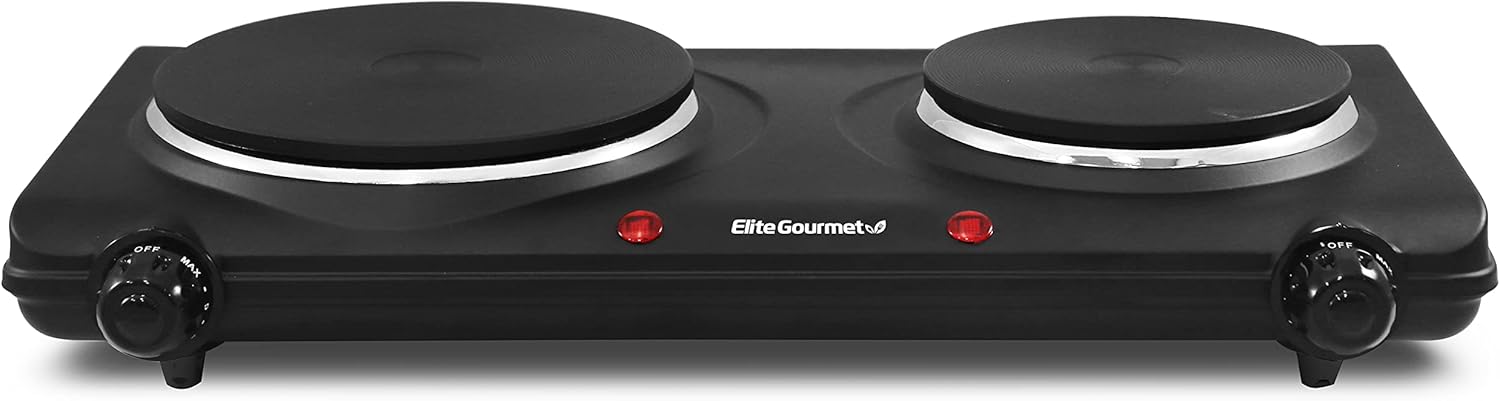 White 1000 Watts Electric Single Burner, Pack of 2 X9534