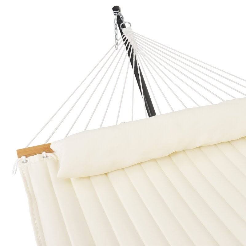 Blue Stripe Padded Hammock with Spreader Bar Z9456