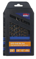 29 Piece High Speed Steel Drill Bit Set I72353