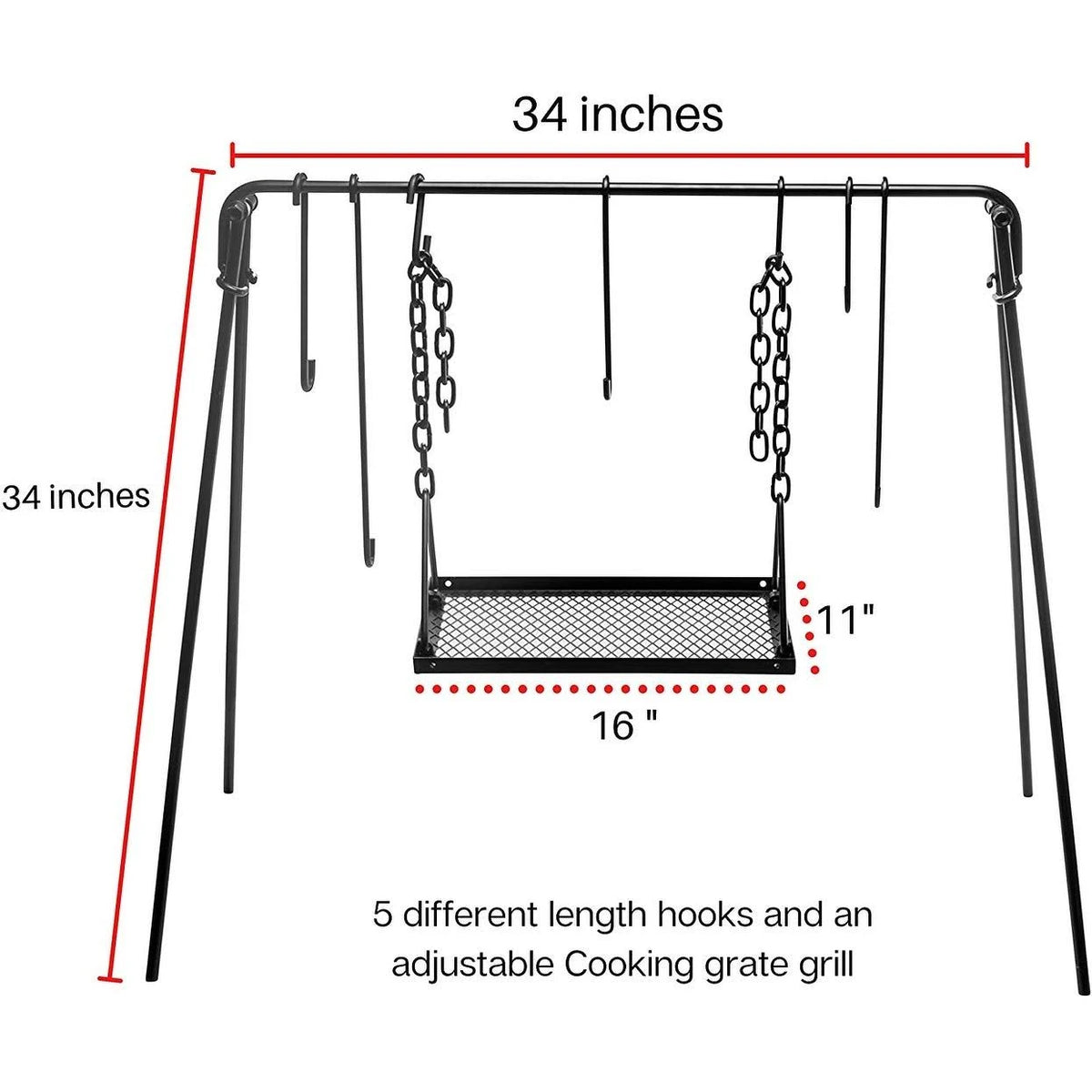 Campfire Cooking Stand for Dutch Oven A9909