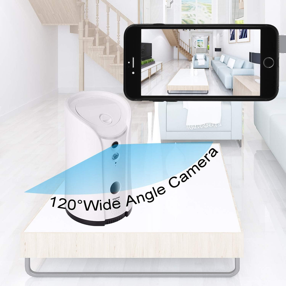 Dog Camera Treat Dispenser with Two-Way Audio and Night Vision R34835