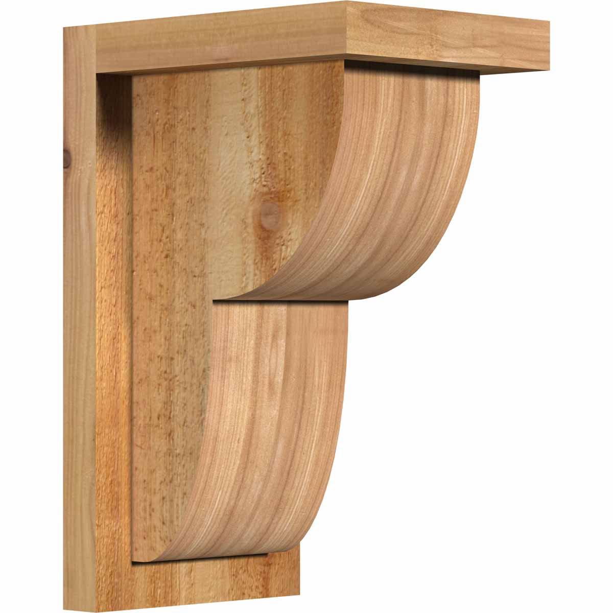 Rough Sawn Corbel with Backplate, Western Red Cedar Q5257