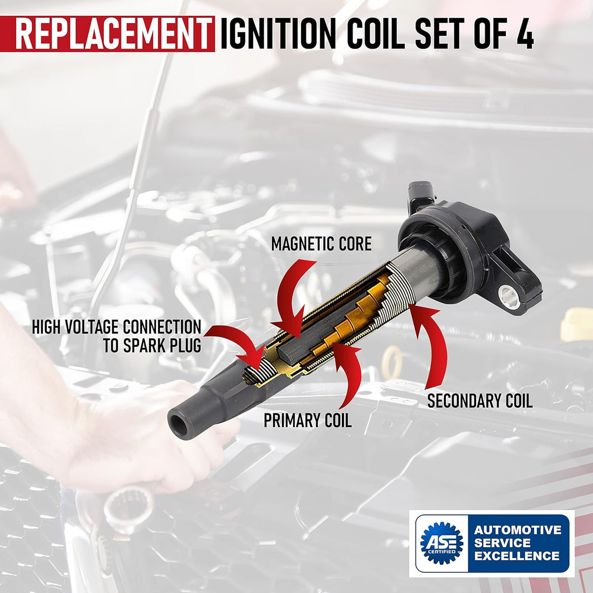 Ignition Coil Pack Set of 4 E285484