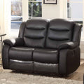 Black Leather Match Glider Reclining Chair P796