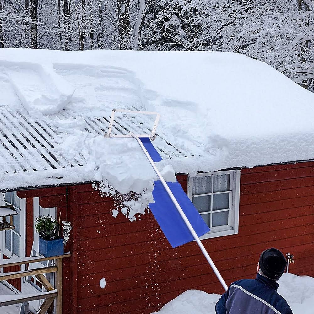 20 Feet Aluminum Frame Cloth Head Roof Snow Remover 1.2m 5 Sections N305042