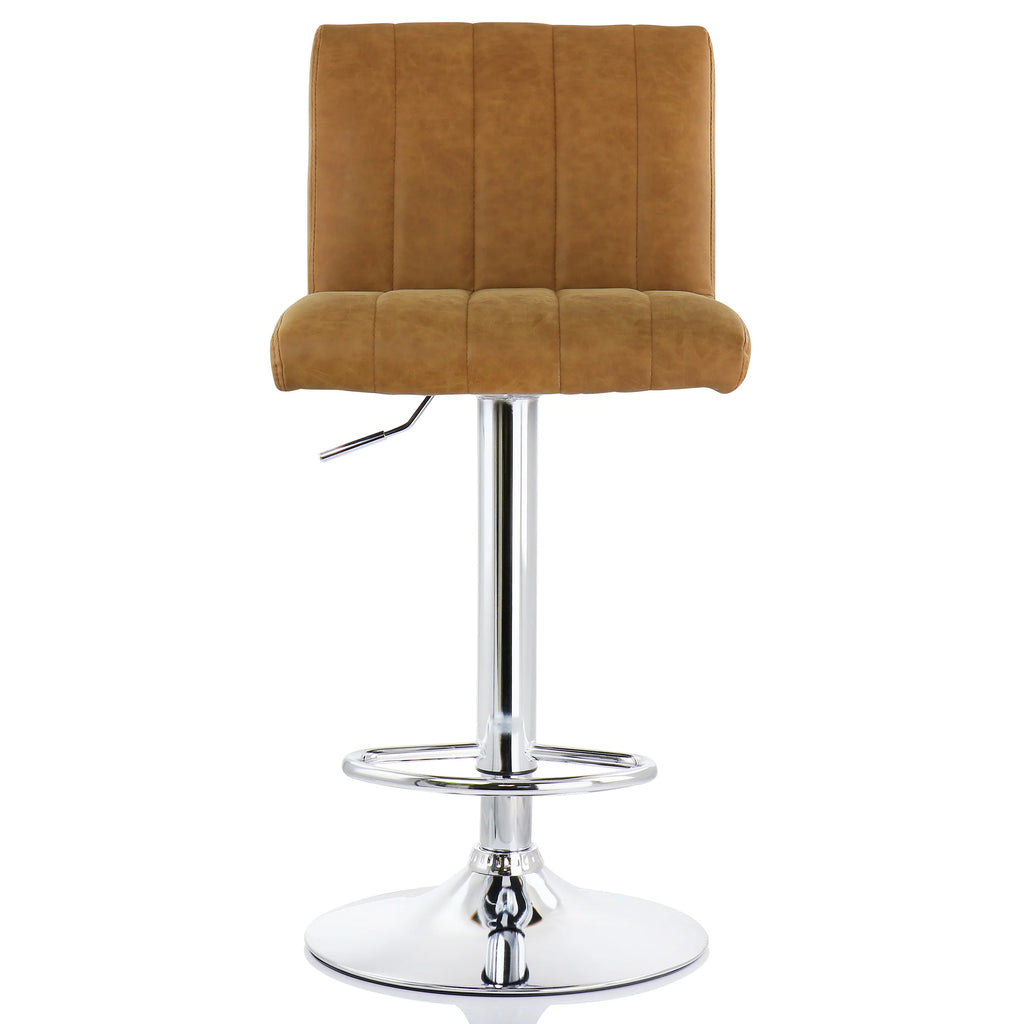 Camel Adjustable Height Swivel Bar Stool, Set of 2 D681