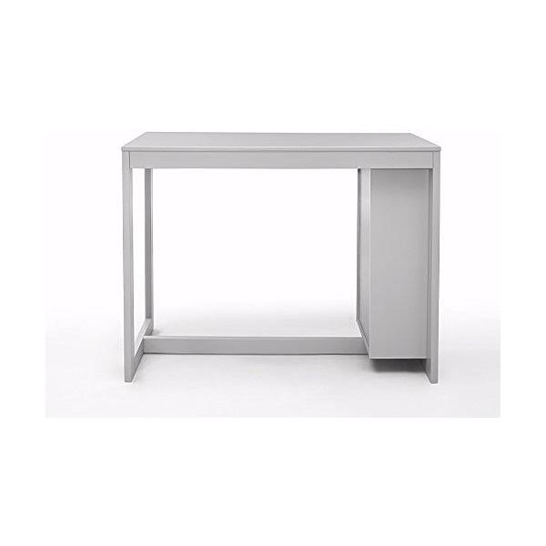 Ash Grey Counter Height Dining Table with Shelving F6349
