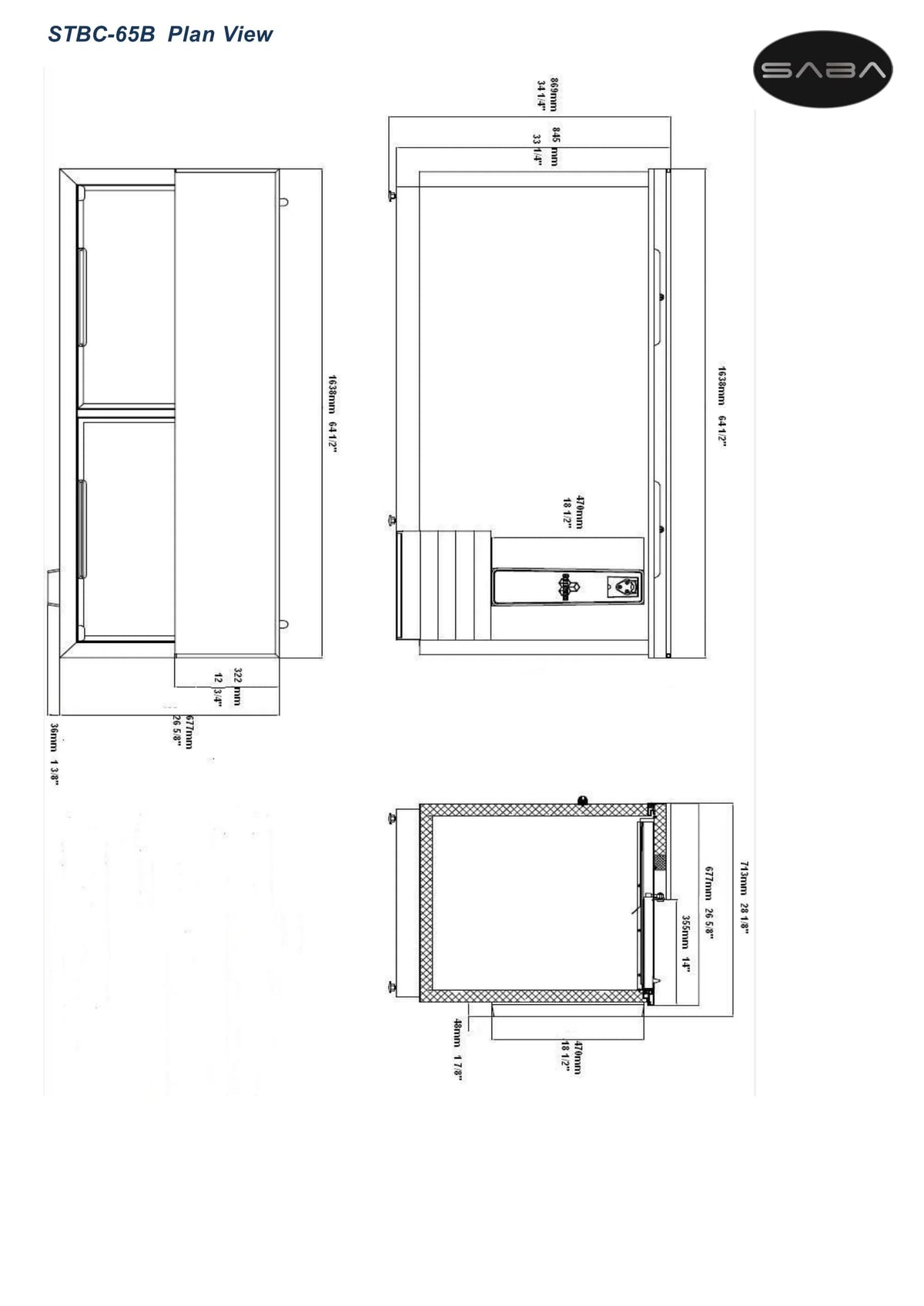 65" Commercial Bottle Cooler M561