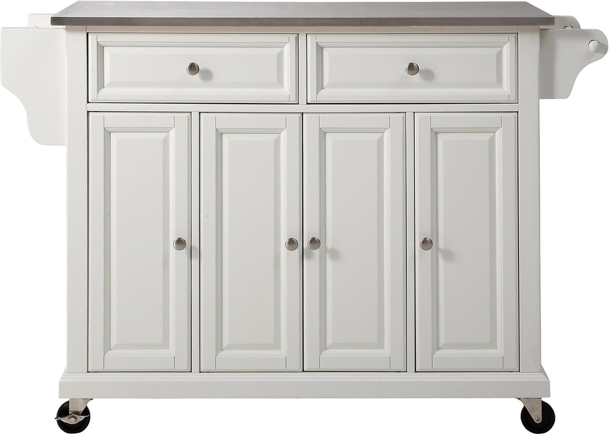 Full Size Kitchen Cart with Solid Black Granite Top V359648