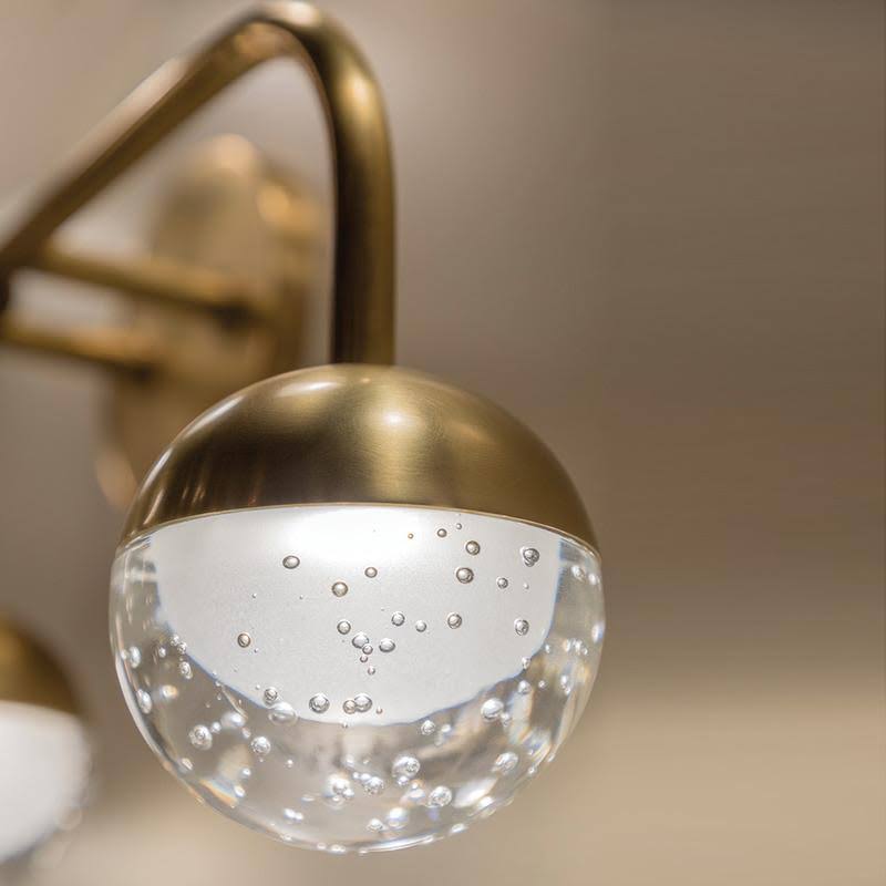 Aged Brass LED Bath Bracket G121247