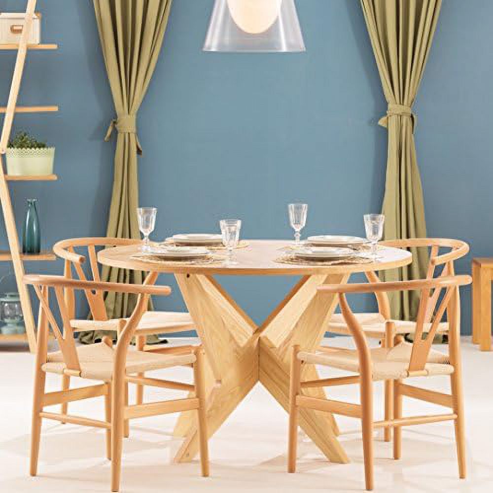 Natural Wood Dining Accent Chair H6306