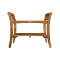 Solid Teak Shower Bench with Shelf L333