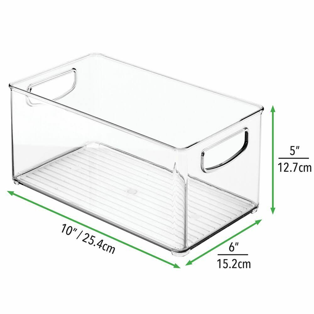 6 Pack Plastic Kitchen Food Storage Bin with Handles N5255