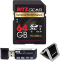 64GB UHS-I SDXC Memory Card 3 Units + Holder Pack of 2 G61447