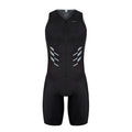 Black Sleeveless Tri Suit X3934
