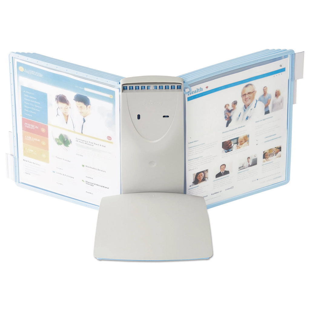 Blue/Gray Desk Reference System, 20 Sheet Capacity I12980