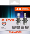 H13 6000K LED Headlight Replacement Bulbs, Cool White (2 Pack) P949
