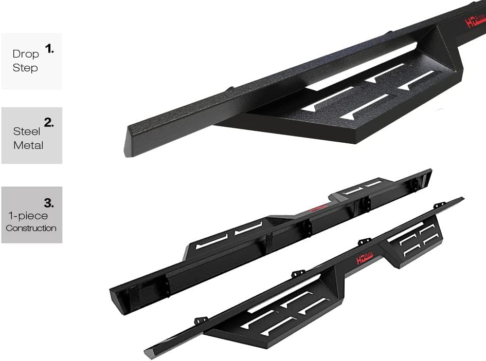 Steel Construction Drop Down Style Running Boards O926706