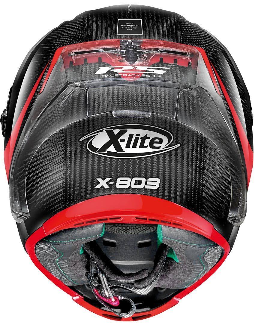 X-803 RS Ultra Carbon Hot Lap Black / Red Helmet Z48856