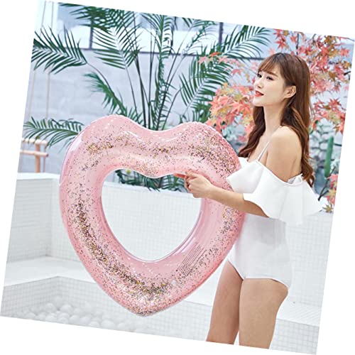 Heart-Shape Inflatable Swimming Pool Ring Float O274