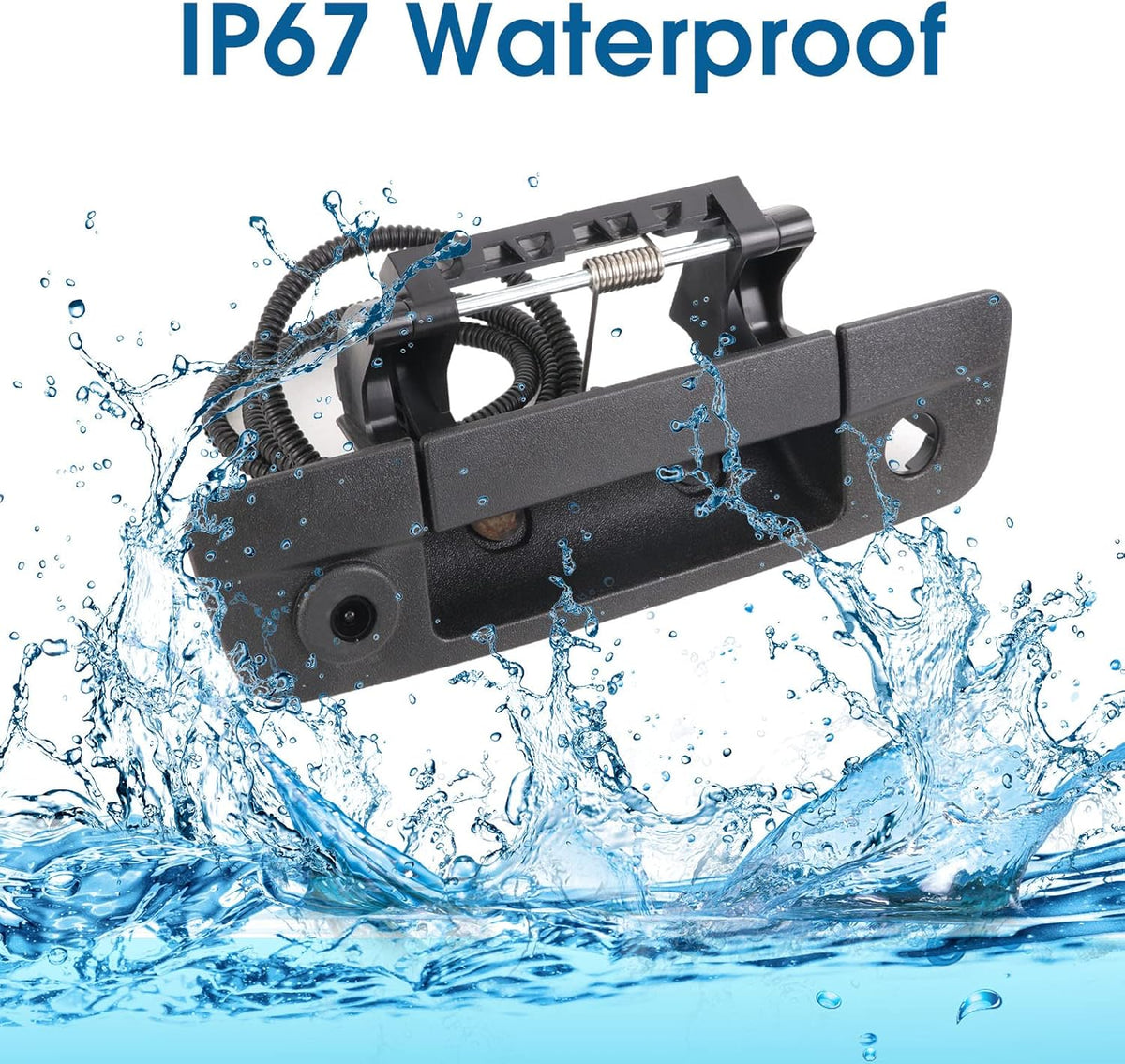 Black Tailgate Handle Backup Camera J112