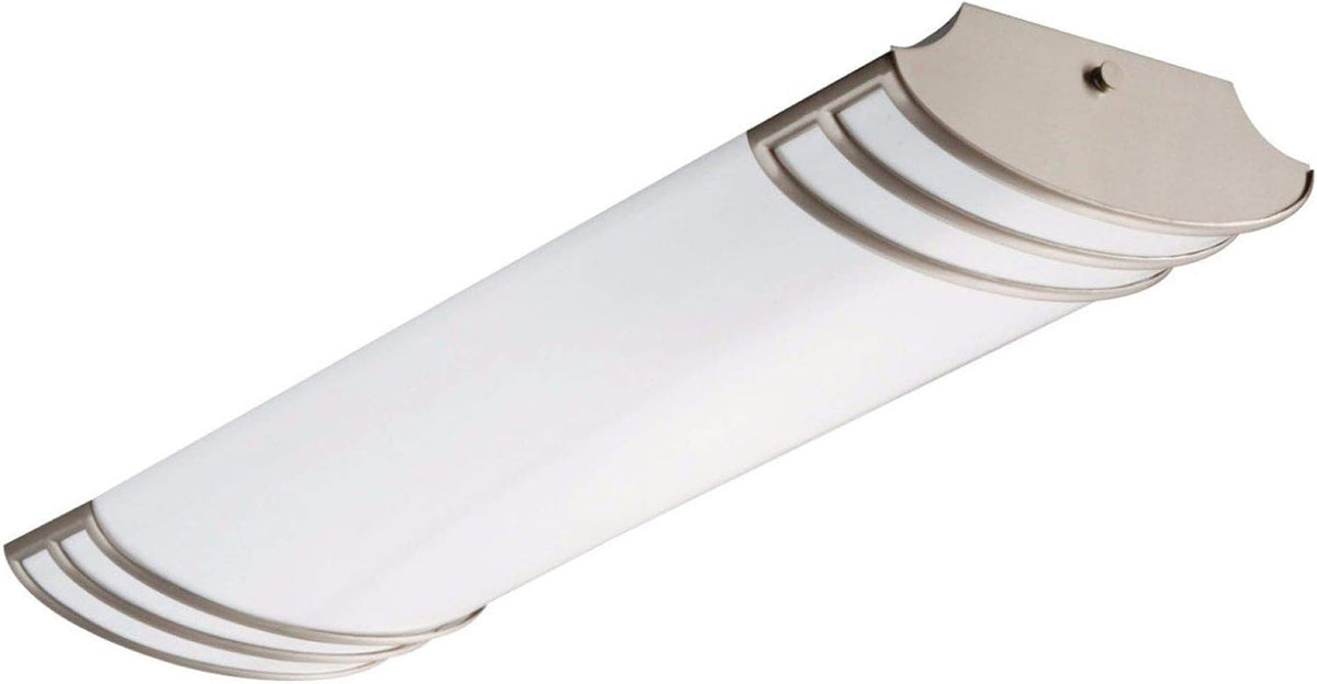2-Foot Brushed Nickel Linear Light, 4000K, Pack of 2 B63760