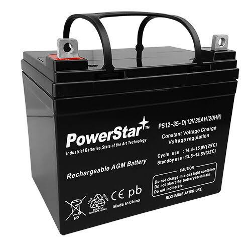 12 Volt 35 Amp Hour Sealed AGM Golf Cart Battery M884367